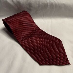 Bruno Rossi Red and Black Men's Tie